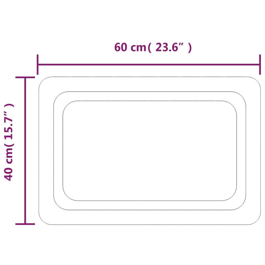 Badkamerspiegel LED 40x60 cm 40 x 60 cm