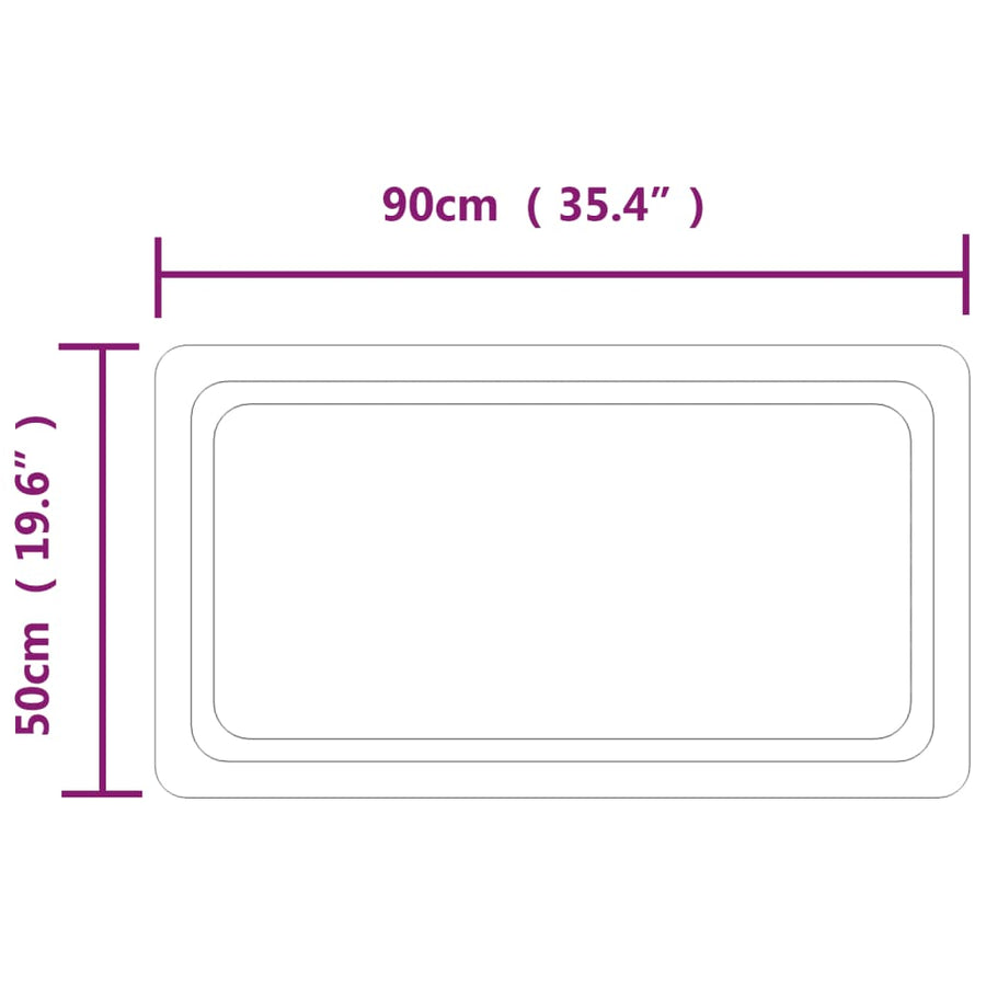 Badkamerspiegel LED 50x90 cm