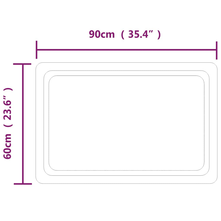 Badkamerspiegel LED 60x90 cm