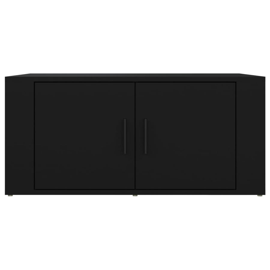 Salontafel 80X50X36 Cm Bewerkt Hout Zwart