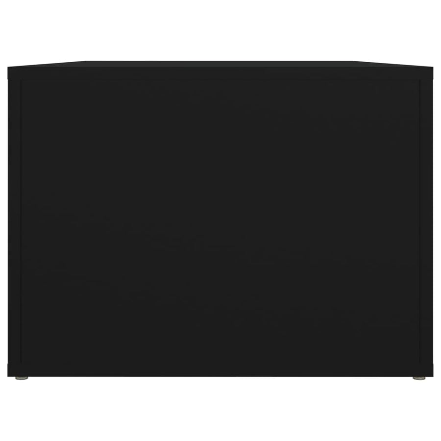 Salontafel 80X50X36 Cm Bewerkt Hout Zwart
