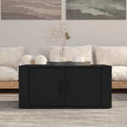 Salontafel 80x50x36 cm bewerkt hout zwart