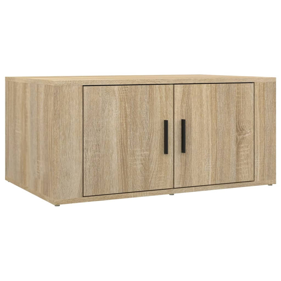 Salontafel 80X50X36 Cm Bewerkt Hout Kleurig Sonoma eiken