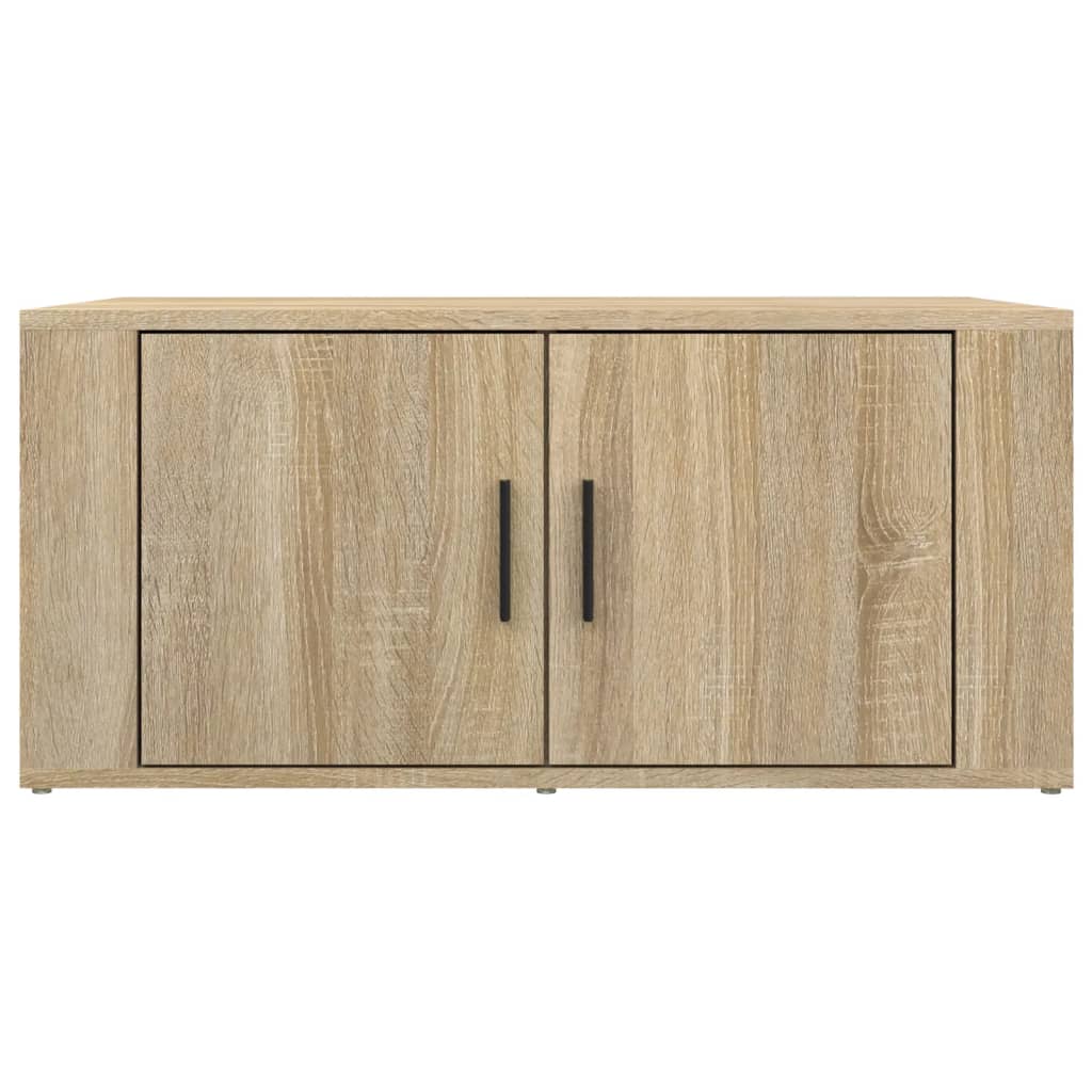 Salontafel 80X50X36 Cm Bewerkt Hout Kleurig Sonoma eiken
