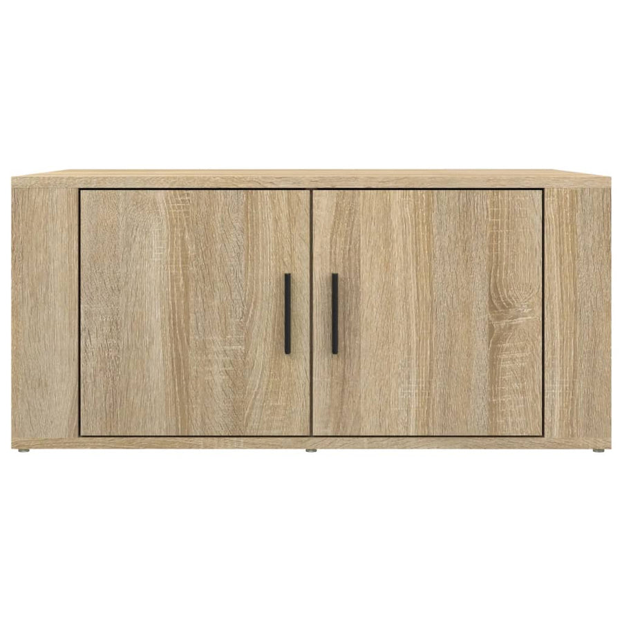 Salontafel 80X50X36 Cm Bewerkt Hout Kleurig Sonoma eiken