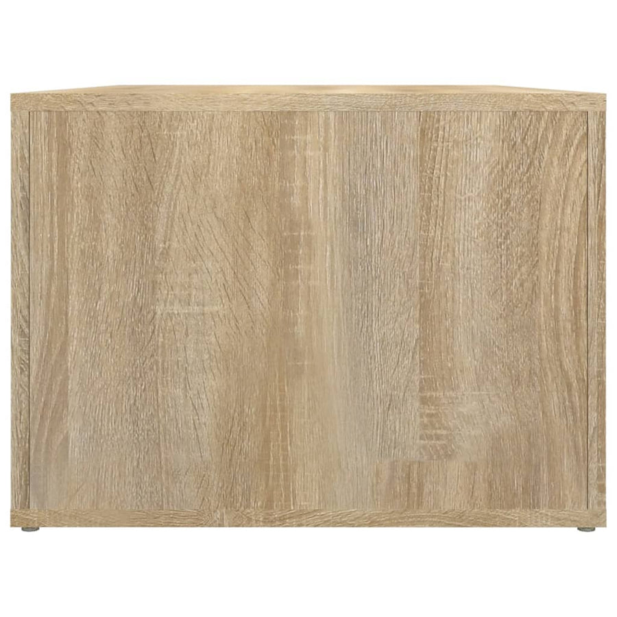 Salontafel 80X50X36 Cm Bewerkt Hout Kleurig Sonoma eiken
