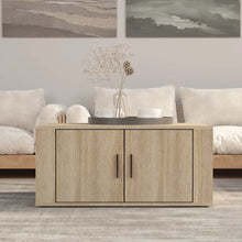 Salontafel 80X50X36 Cm Bewerkt Hout Kleurig Sonoma eiken