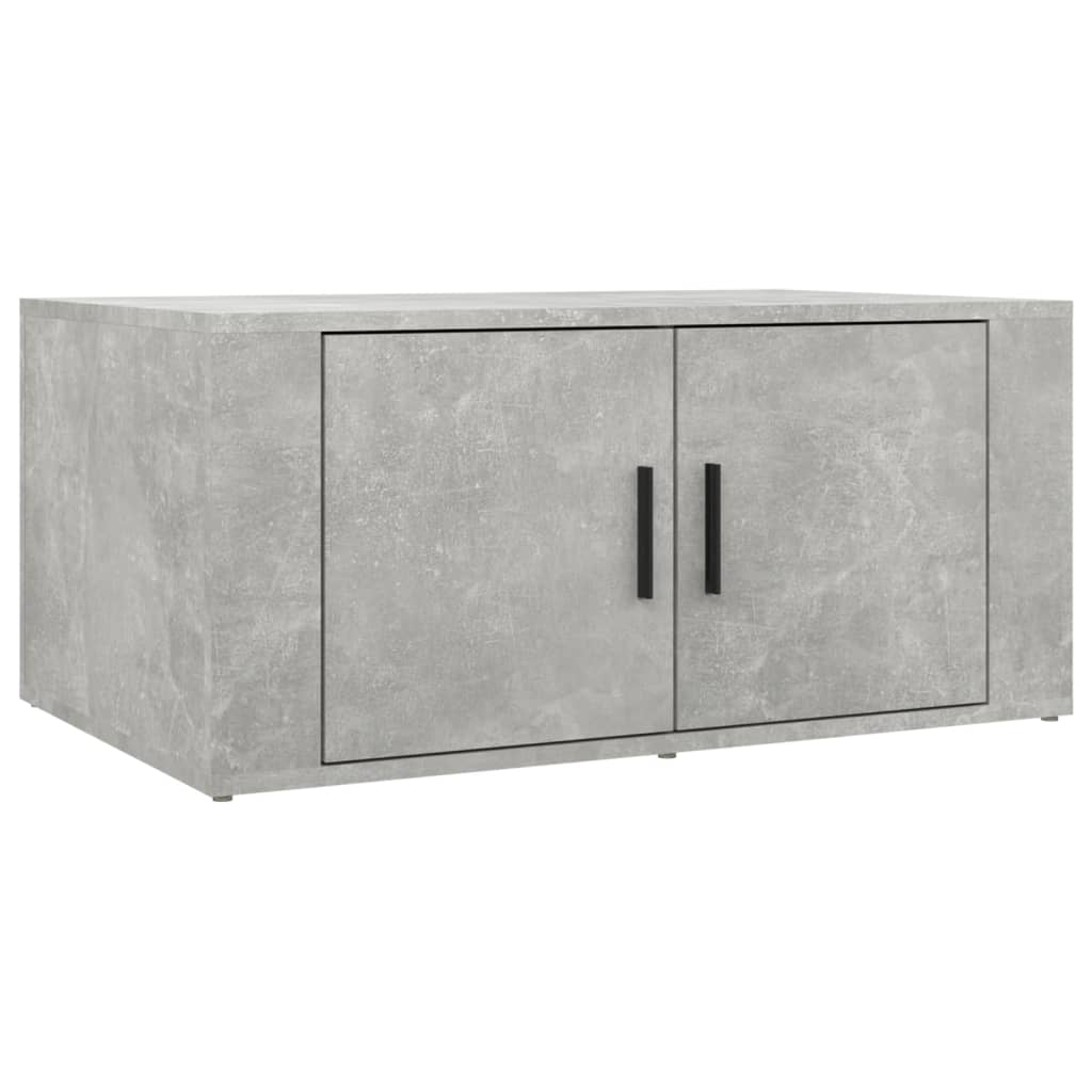 Salontafel 80X50X36 Cm Bewerkt Hout Betongrijs