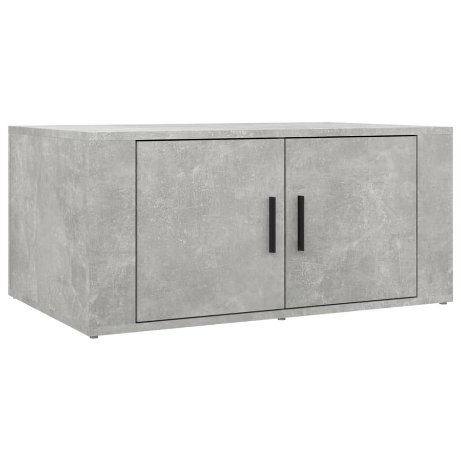 Salontafel 80X50X36 Cm Bewerkt Hout Betongrijs