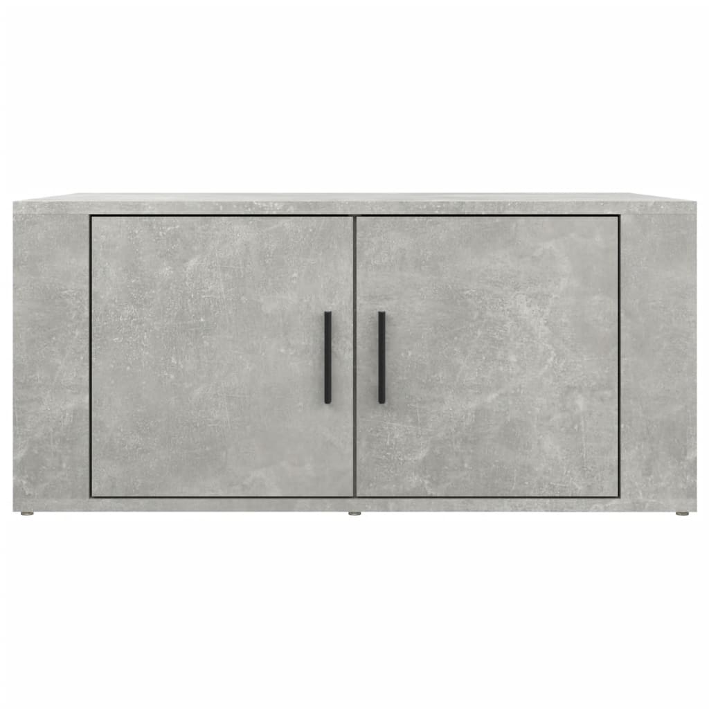 Salontafel 80X50X36 Cm Bewerkt Hout Betongrijs