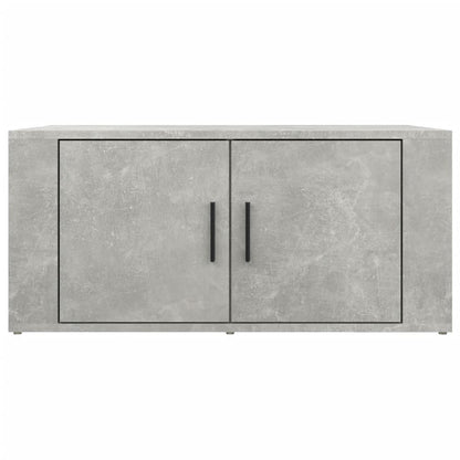 Salontafel 80X50X36 Cm Bewerkt Hout Betongrijs