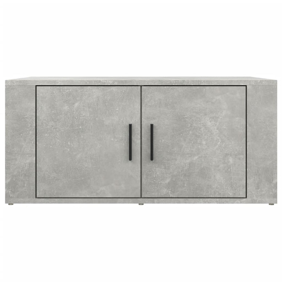 Salontafel 80X50X36 Cm Bewerkt Hout Betongrijs