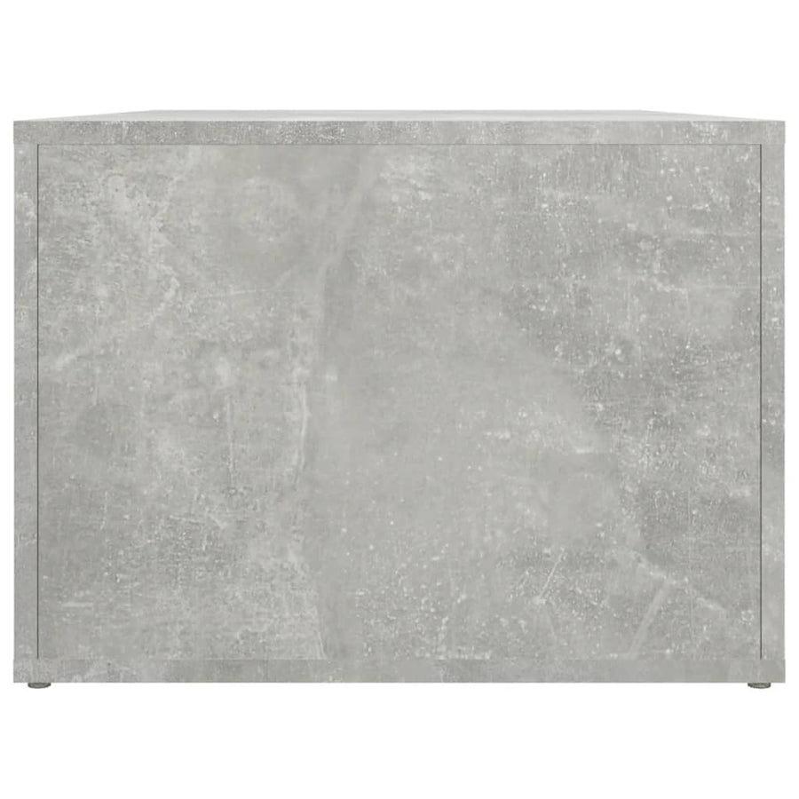Salontafel 80X50X36 Cm Bewerkt Hout Betongrijs