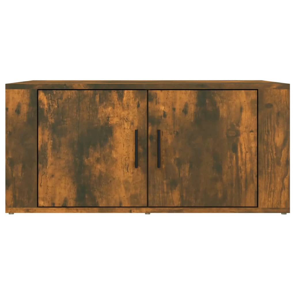 Salontafel 80X50X36 Cm Bewerkt Hout Kleurig Gerookt eiken