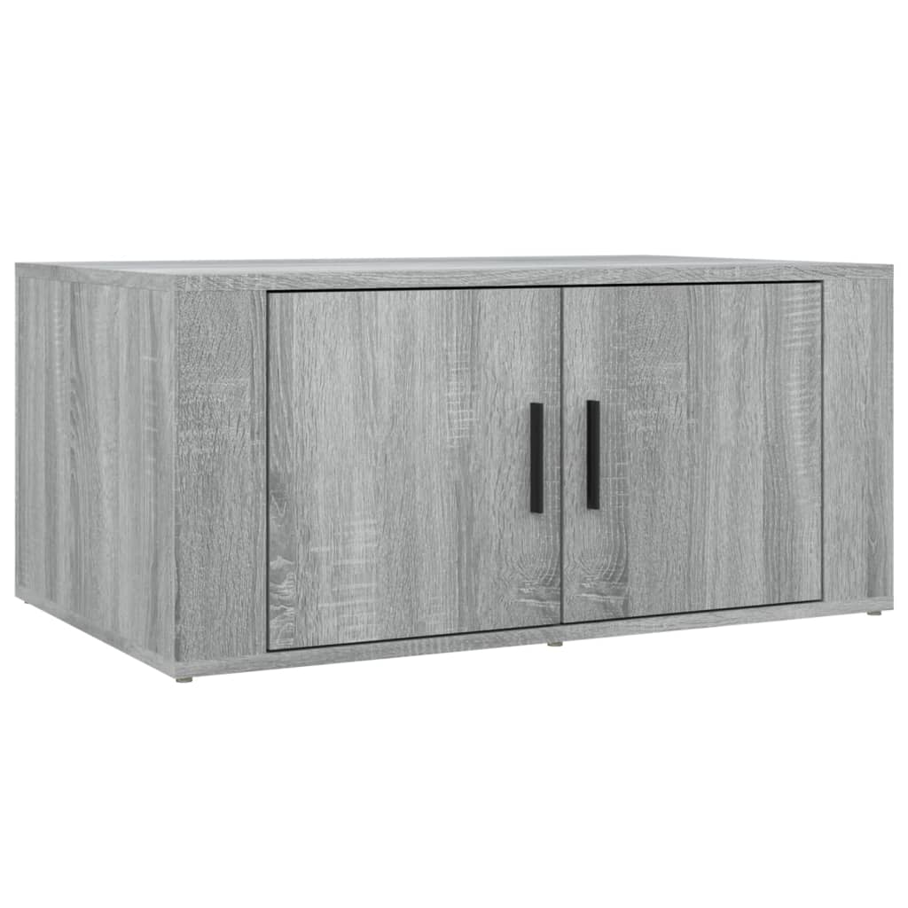 Salontafel 80X50X36 Cm Bewerkt Hout Grijs Sonoma Eikenkleurig