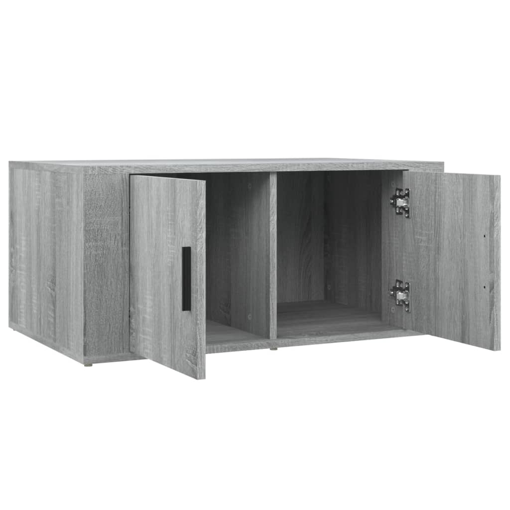 Salontafel 80X50X36 Cm Bewerkt Hout Grijs Sonoma Eikenkleurig