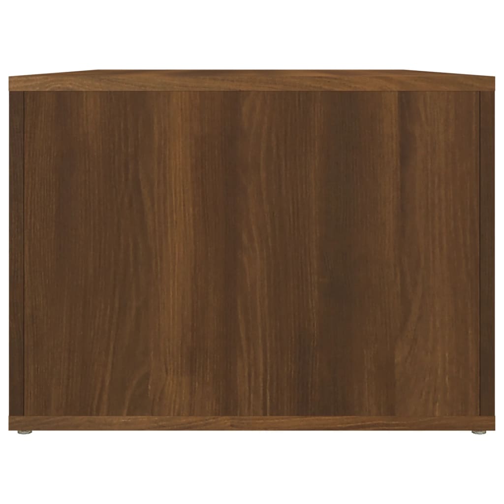 Salontafel 80X50X36 Cm Bewerkt Hout Bruin Eikenkleur