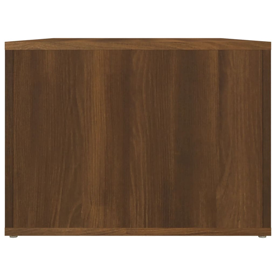 Salontafel 80X50X36 Cm Bewerkt Hout Bruin Eikenkleur