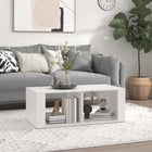 Coffee table 100x50x36 cm engineered wood white