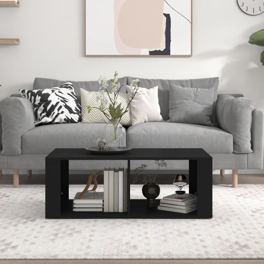 Salontafel 00X50X36 Cm Bewerkt Hout Zwart