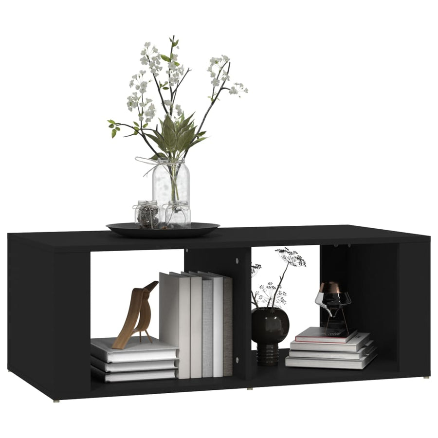 Salontafel 00X50X36 Cm Bewerkt Hout Zwart