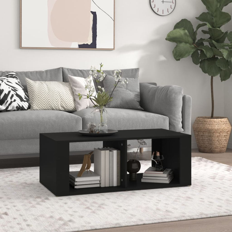 Salontafel 00X50X36 Cm Bewerkt Hout Zwart