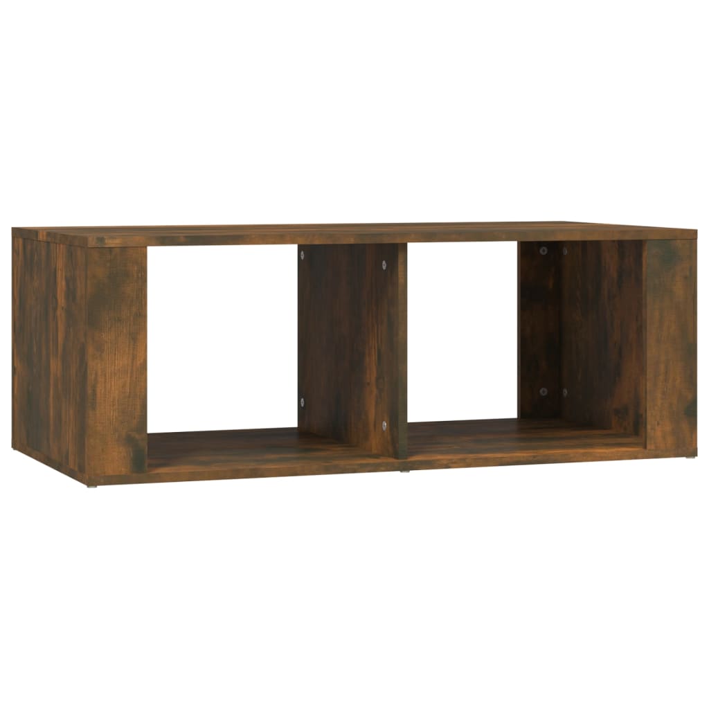Salontafel 100X50X36 Cm Bewerkt Hout Gerookt Eikenkleurig