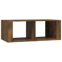 Salontafel 100X50X36 Cm Bewerkt Hout Gerookt Eikenkleurig