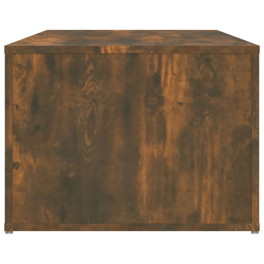 Salontafel 100X50X36 Cm Bewerkt Hout Gerookt Eikenkleurig