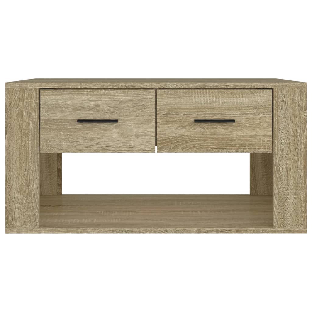 Salontafel 80X50X40 Cm Bewerkt Hout Sonoma Eikenkleurig 1