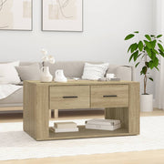 Salontafel 80x50x40 cm bewerkt hout sonoma eiken