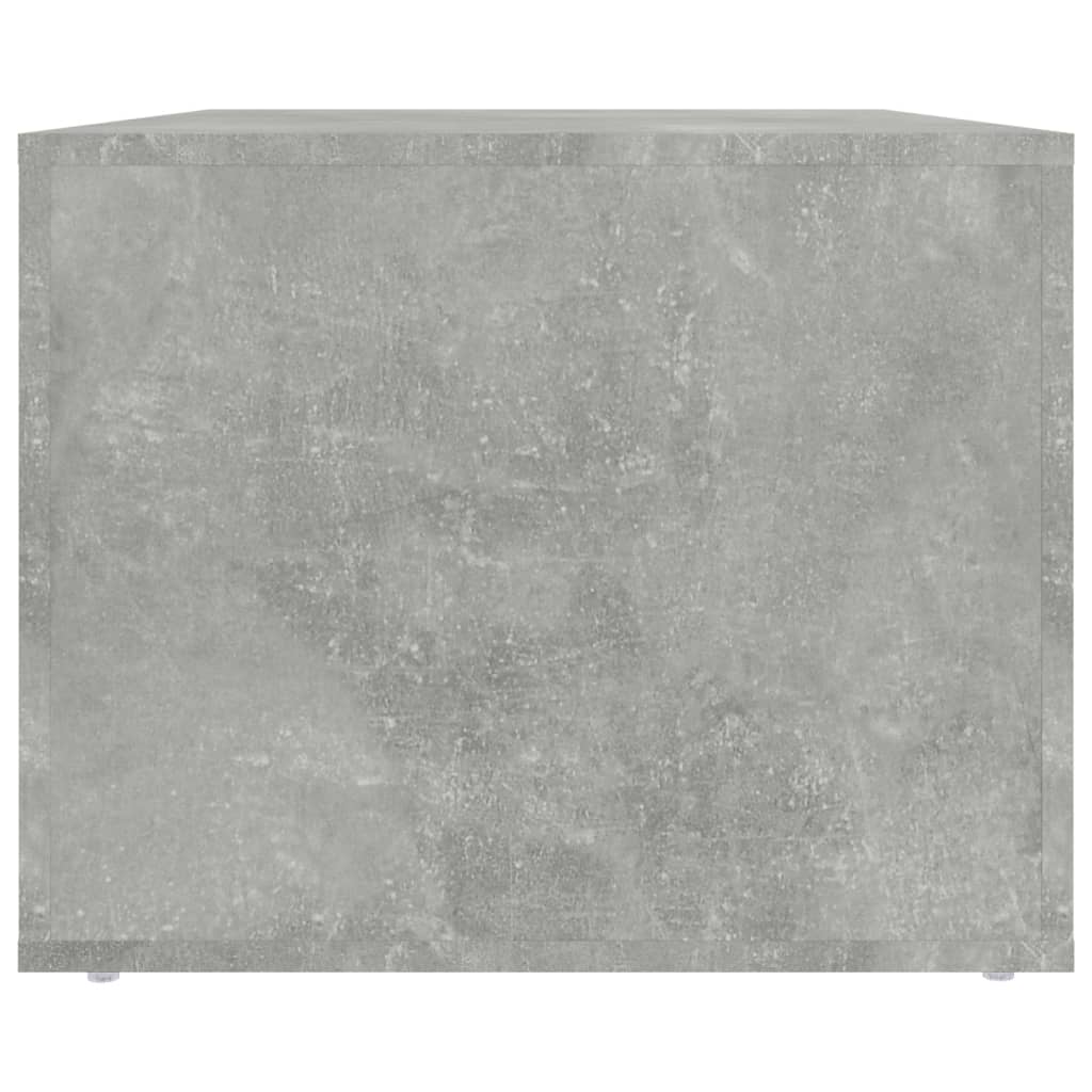 Salontafel 80X50X40 Cm Bewerkt Hout Betongrijs 1