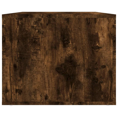 Salontafel 80X50X40 Cm Bewerkt Hout Gerookt Eikenkleurig