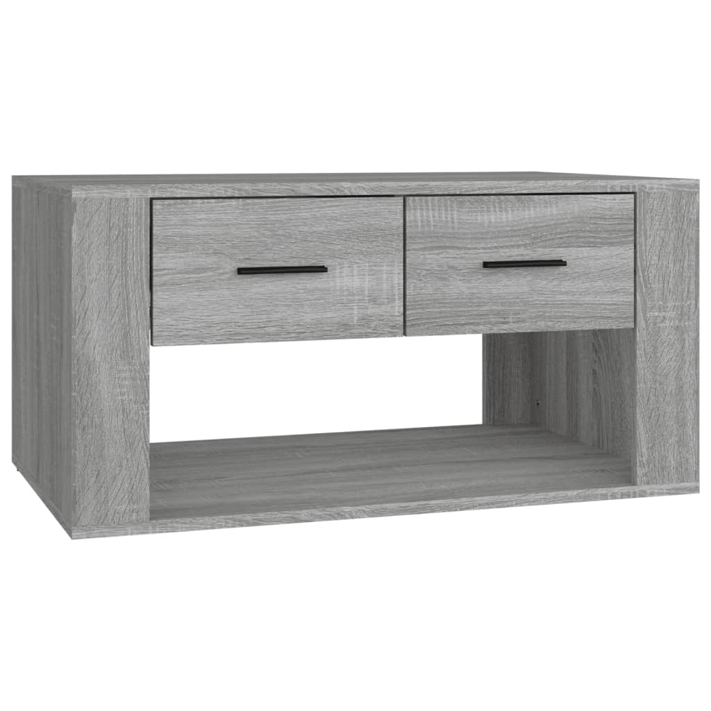 Salontafel 80x50x40 cm bewerkt hout grijs sonoma eiken