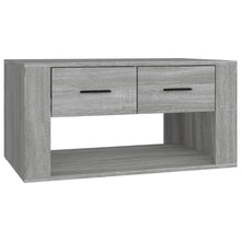 Salontafel 80x50x40 cm bewerkt hout grijs sonoma eiken