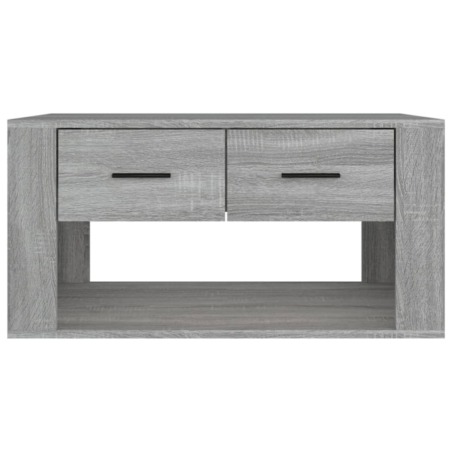 Salontafel 80x50x40 cm bewerkt hout grijs sonoma eiken