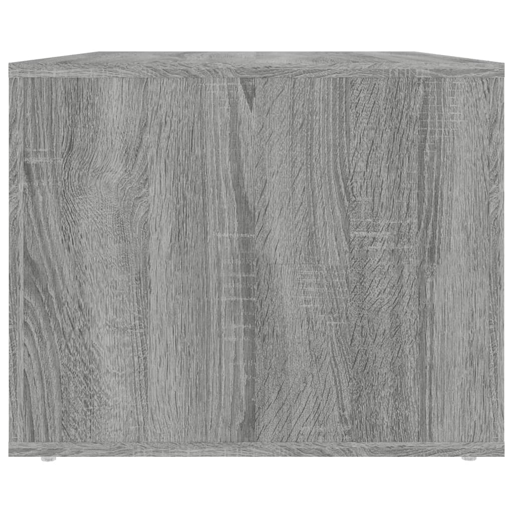 Salontafel 80x50x40 cm bewerkt hout grijs sonoma eiken