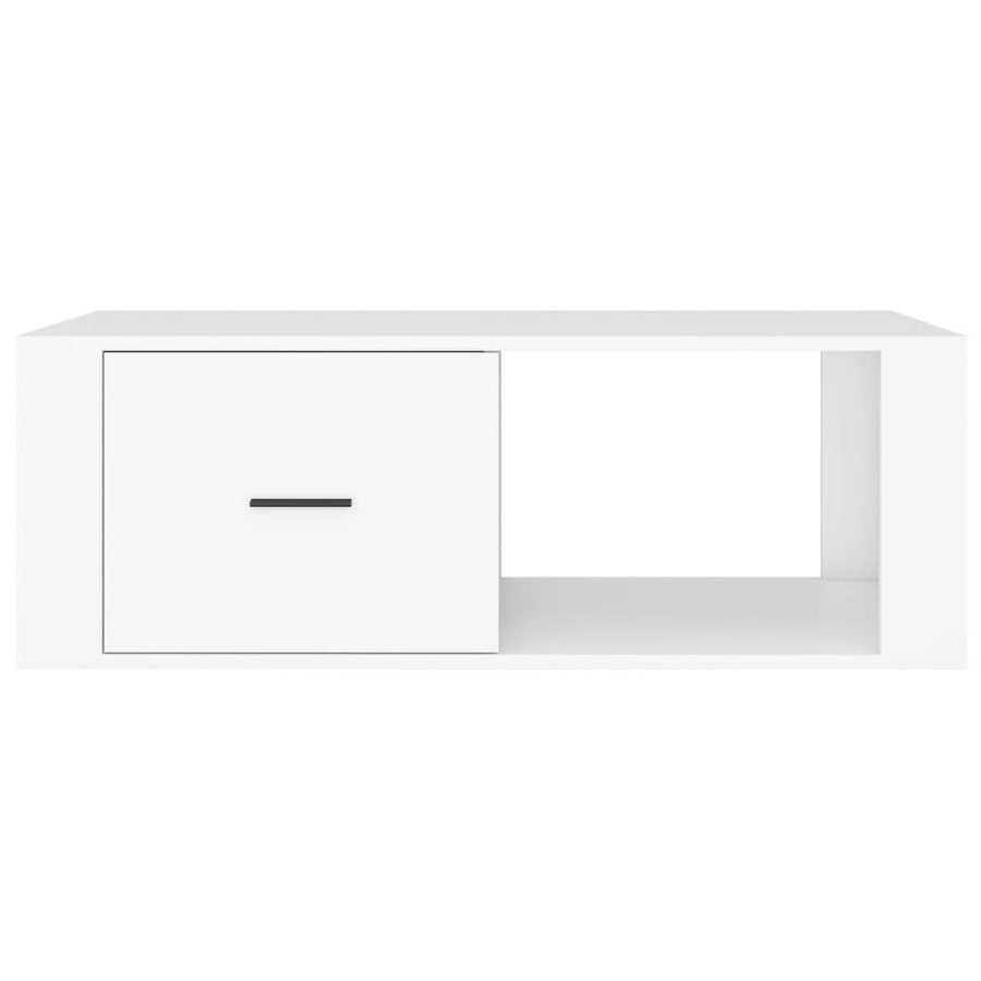 Salontafel 00X50,5X35 Cm Bewerkt Hout Wit