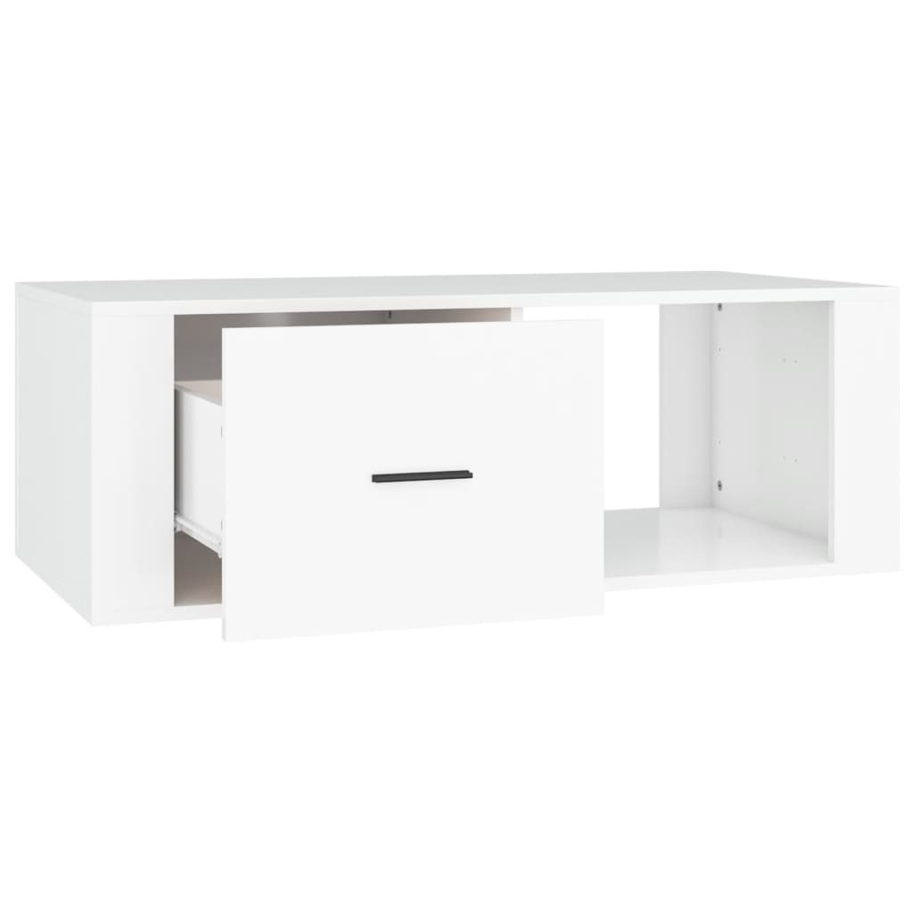 Salontafel 00X50,5X35 Cm Bewerkt Hout Wit