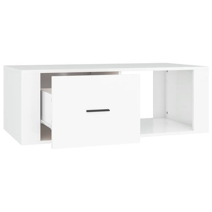 Salontafel 00X50,5X35 Cm Bewerkt Hout Wit