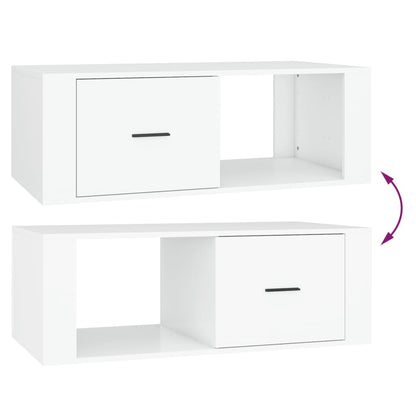 Salontafel 00X50,5X35 Cm Bewerkt Hout Wit