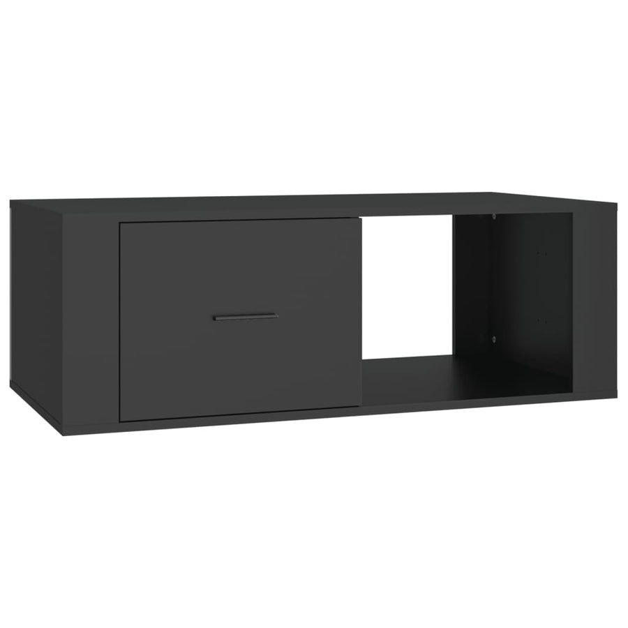 Salontafel 00X50,5X35 Cm Bewerkt Hout Zwart