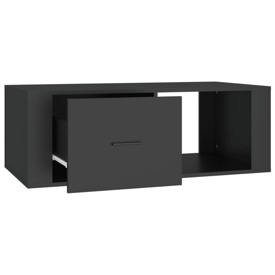 Salontafel 00X50,5X35 Cm Bewerkt Hout Zwart