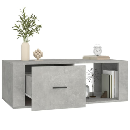 Salontafel 00X50,5X35 Cm Bewerkt Hout Betongrijs