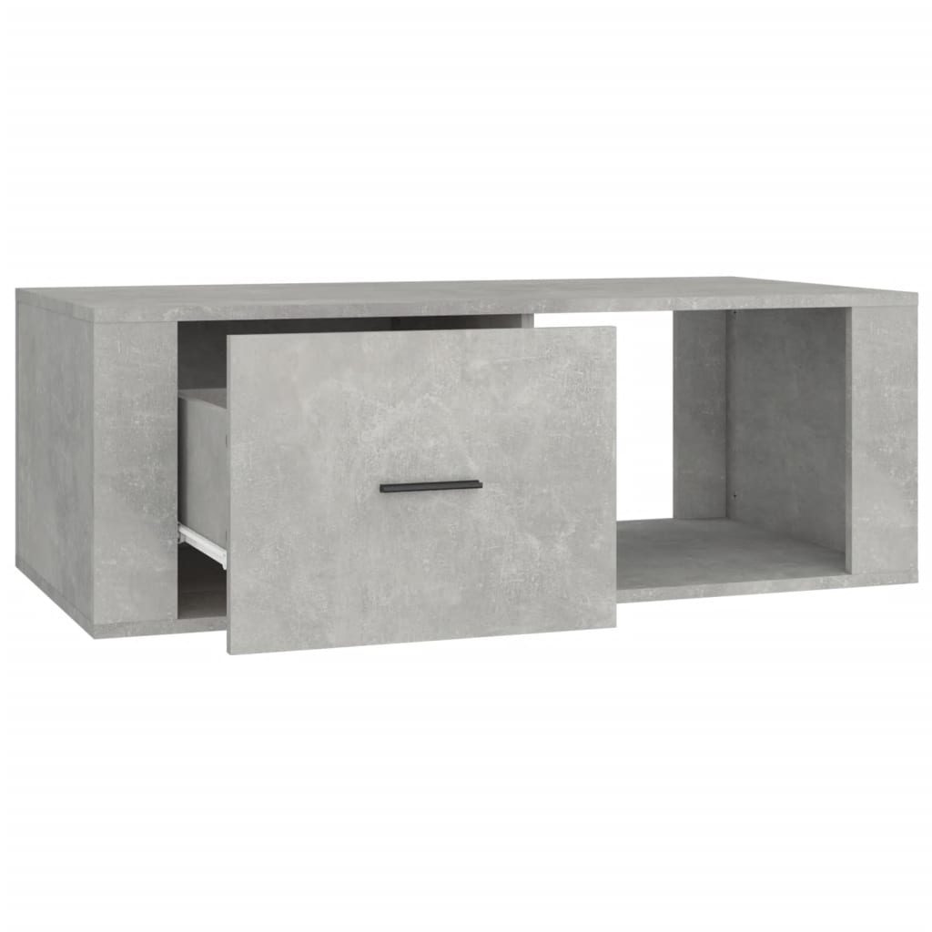 Salontafel 00X50,5X35 Cm Bewerkt Hout Betongrijs