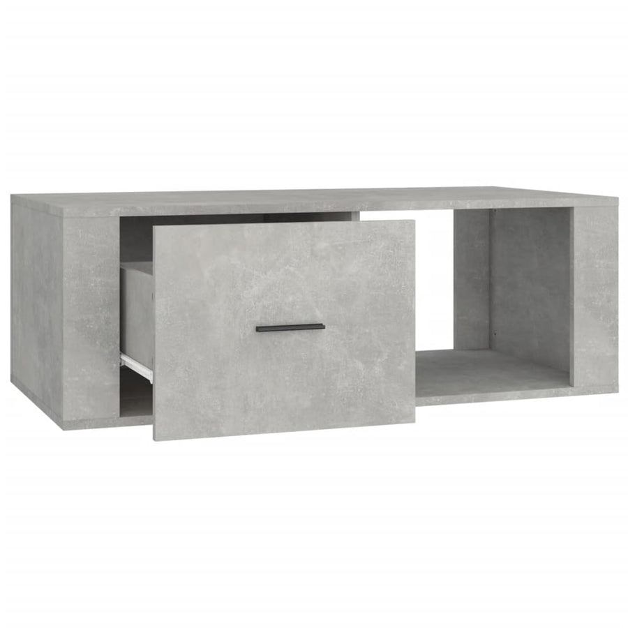 Salontafel 00X50,5X35 Cm Bewerkt Hout Betongrijs