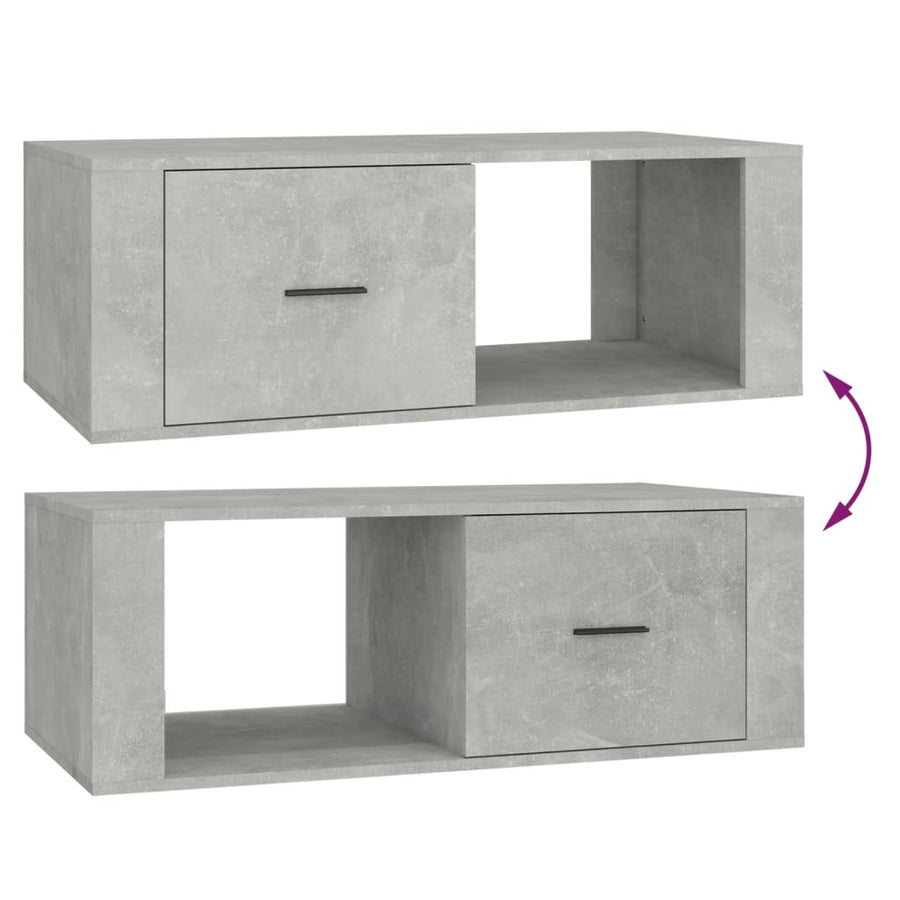 Salontafel 00X50,5X35 Cm Bewerkt Hout Betongrijs