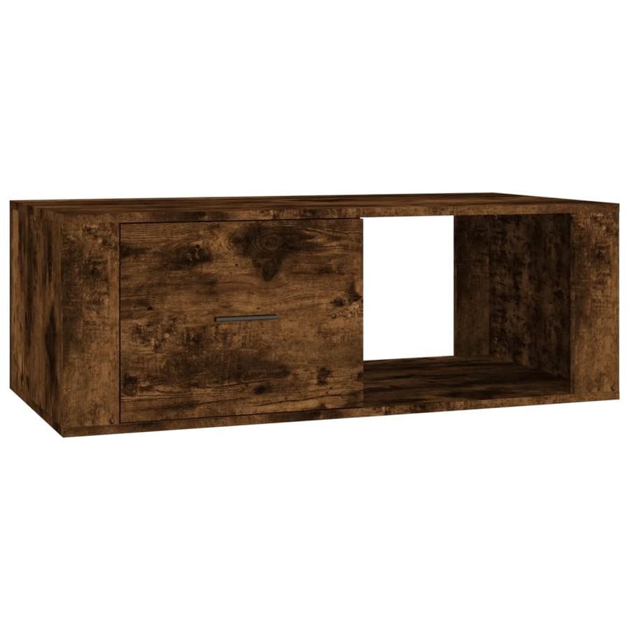 Salontafel 00X50,5X35 Cm Bewerkt Hout Kleurig Gerookt eiken