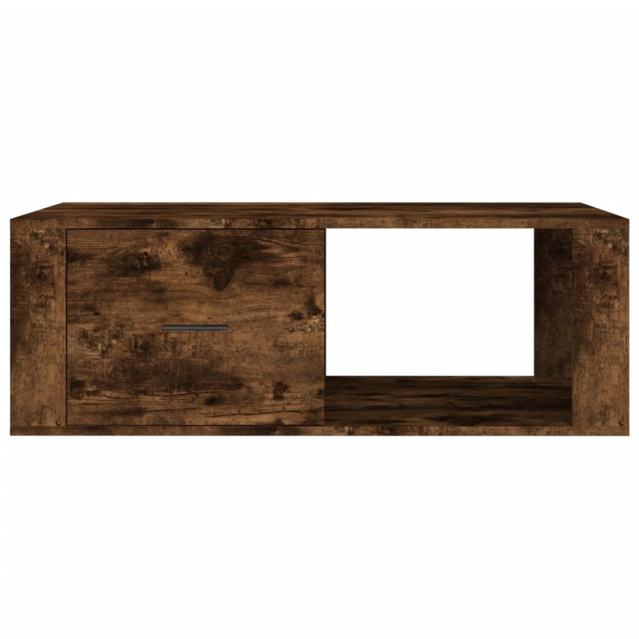 Salontafel 00X50,5X35 Cm Bewerkt Hout Kleurig Gerookt eiken