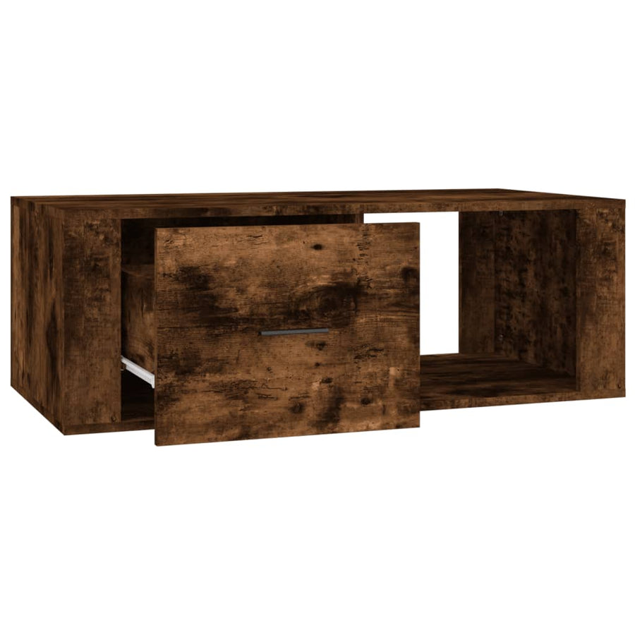 Salontafel 00X50,5X35 Cm Bewerkt Hout Kleurig Gerookt eiken